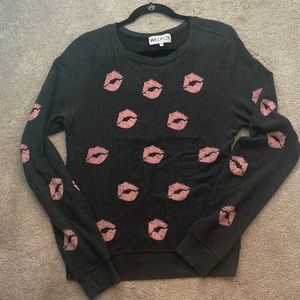 Wildfox kiss sweater
